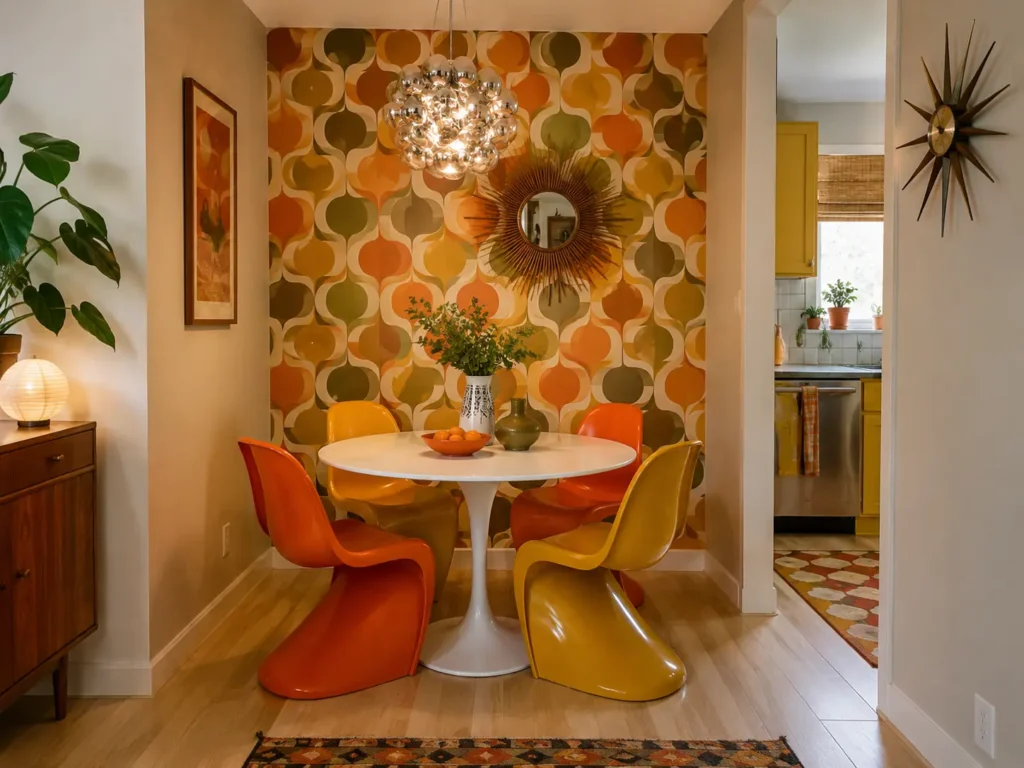 1970s Retro Alcove Idea for small dining rooms