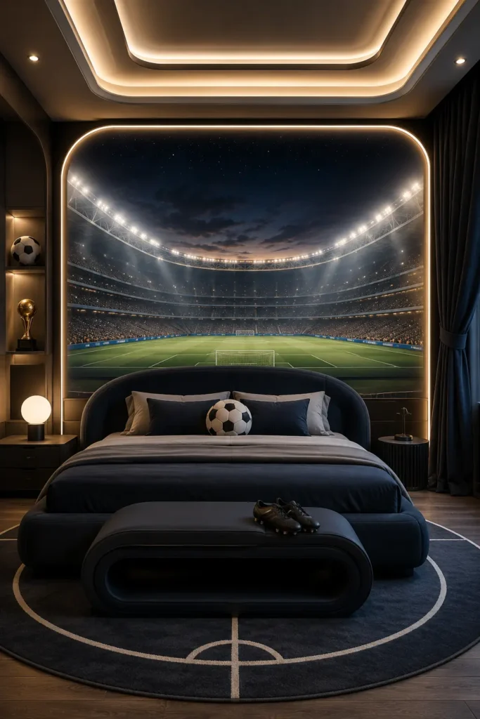 Football bedroom idea