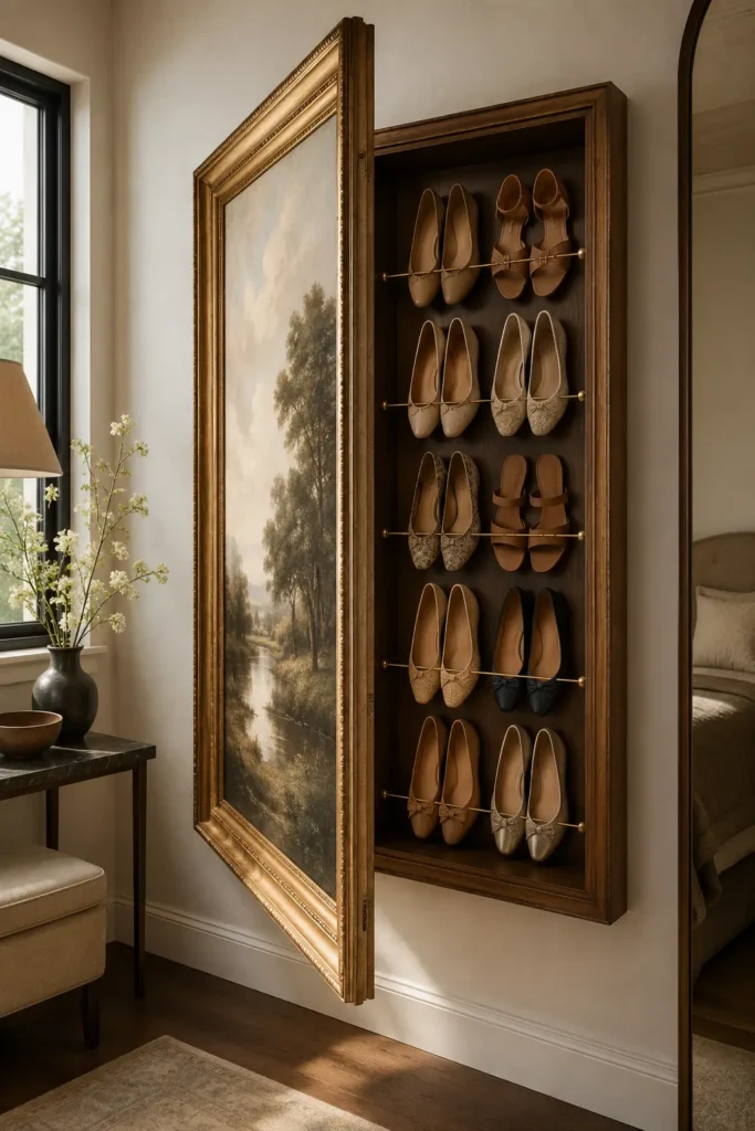 Picture-Frame Flats Vault Idea for Shoe Storage.
