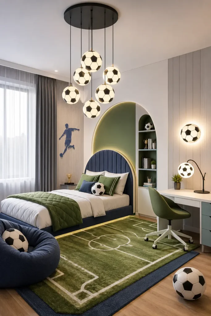 The Football Ball Light Bedroom Idea