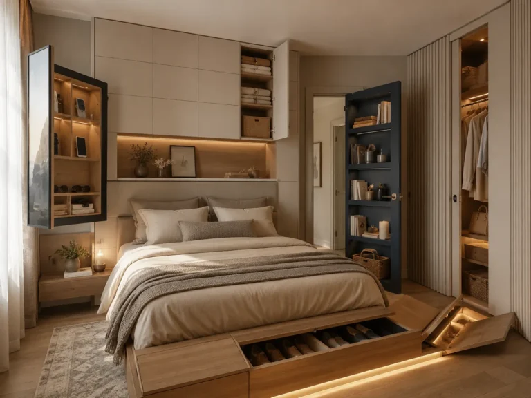 12 Hidden Small Bedroom Storage Ideas That Feel Custom-Built