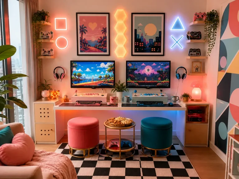 11 Cozy Gaming Room Ideas for Couples in Small Spaces