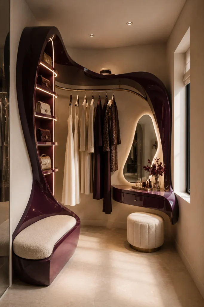 Dressing Room Wrap With a Couture Ribbon Wardrobe.